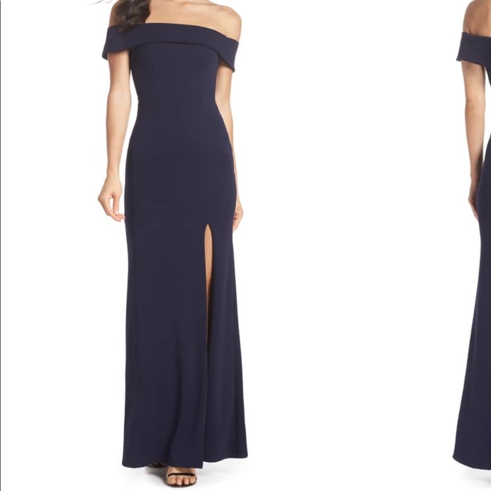 Lulus off the shoulder mermaid gown